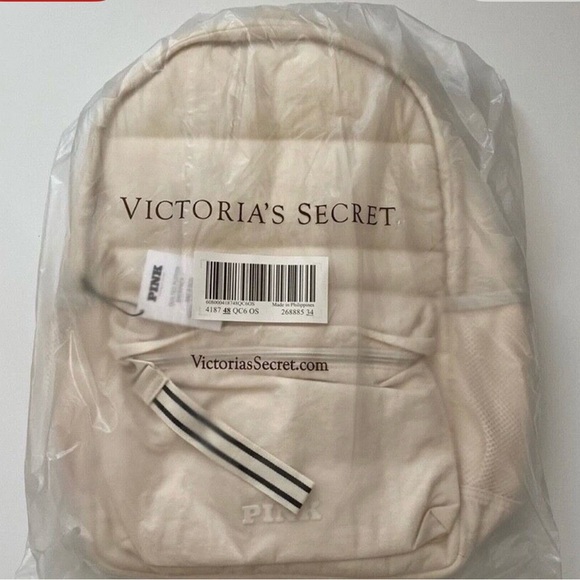 VS PINK Backpack- Shell White - Picture 2 of 6